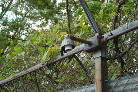 Lansing Drive-In Theatre - Old Light Fixture From Water Winter Wonderland (newer photo)